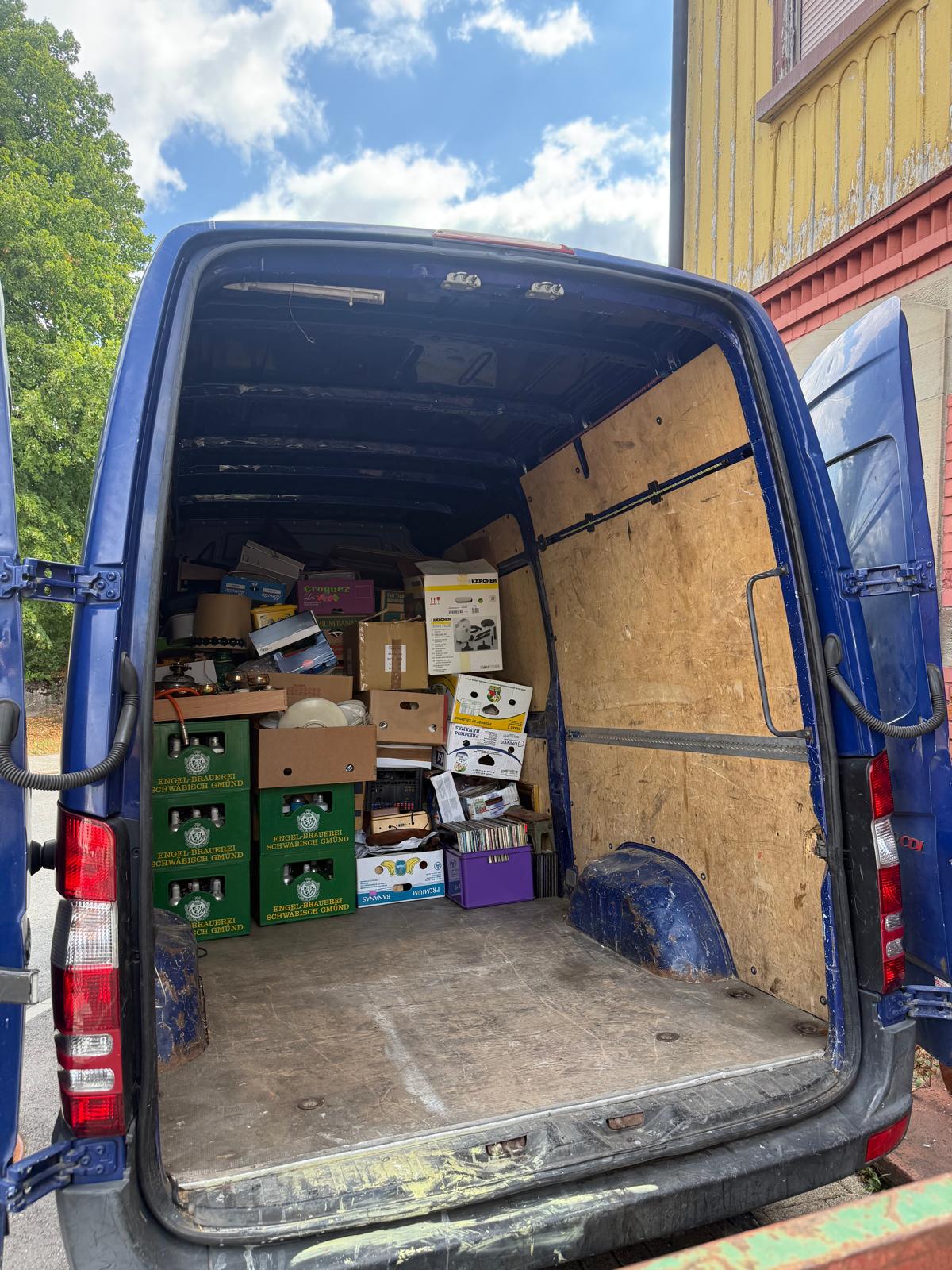 Beladener Transporter